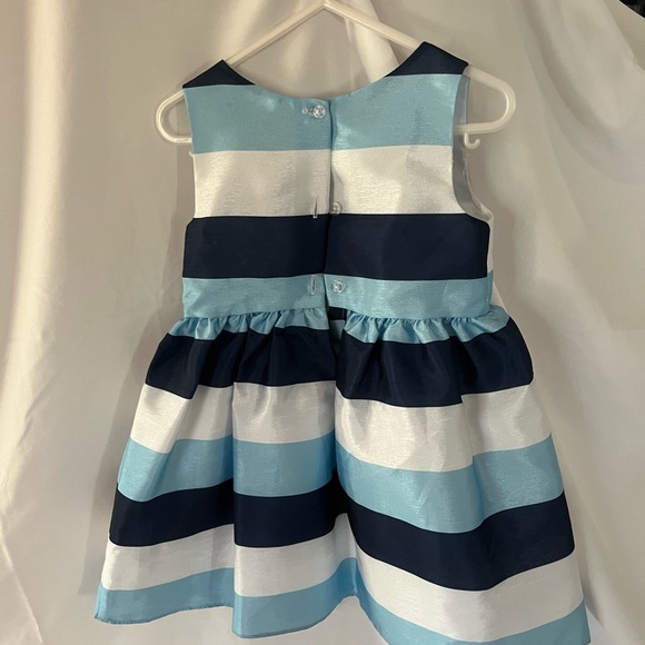 4T Sleeveless stripe ball gown type dress - Picture 3 of 6